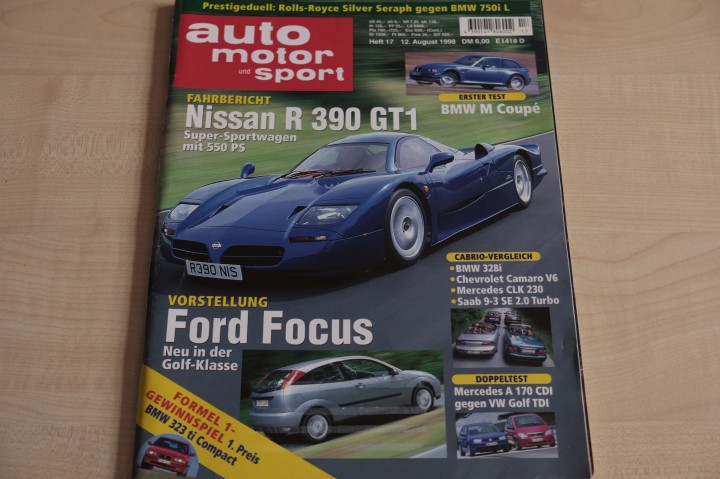 Deckblatt Auto Motor und Sport (17/1998)